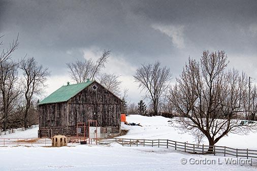 Snowy Farm_14327.jpg - Photographed at Ottawa, Ontario - the capital of Canada.